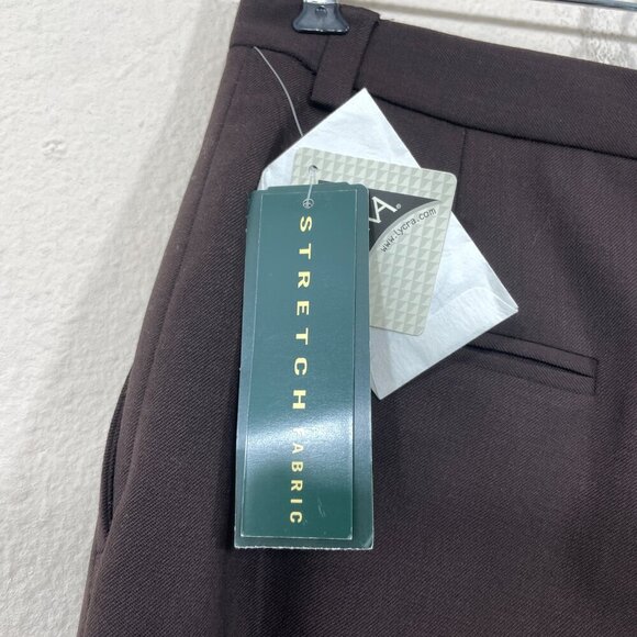 NWT Vtg 90's Lauren Ralph Lauren Women's 4P Wool Dress Pants Lined Brown Stretch - Picture 11 of 12